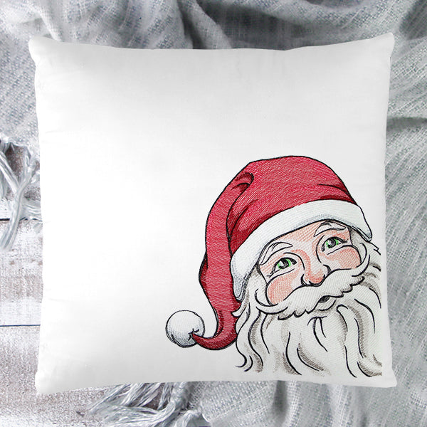 Jolly Peeking Santa Claus