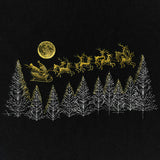 Santa Under the Moonlit Sky