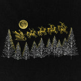 Santa Under the Moonlit Sky