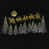 Santa Under the Moonlit Sky