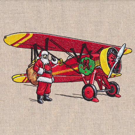 Flying Christmas Santa