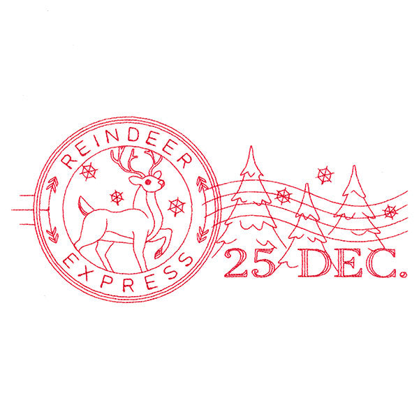 Reindeer Express Stamp