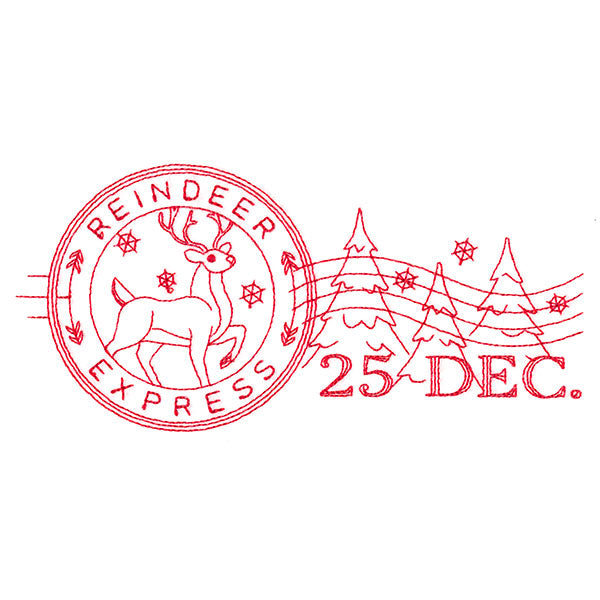 Reindeer Express Stamp