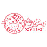 Reindeer Express Stamp