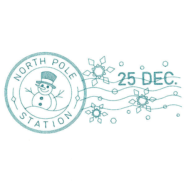 North Pole Station Stamp
