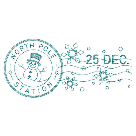 North Pole Station Stamp