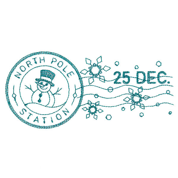 North Pole Station Stamp