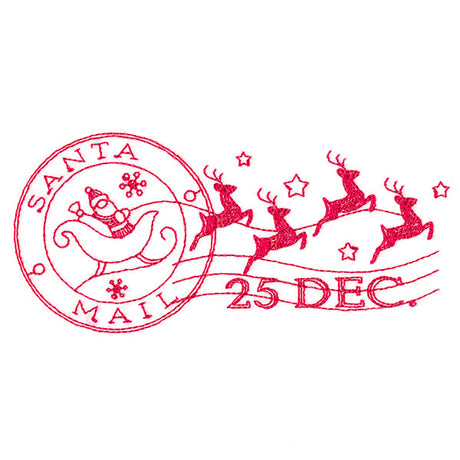 Santa's Flight Mail Stamp