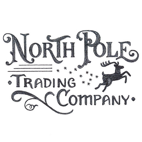 North Pole Trading Company Market Sign