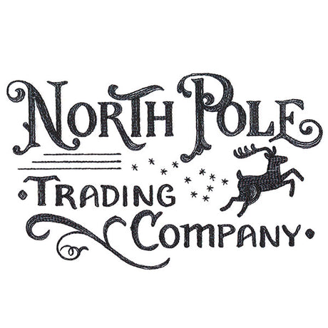 North Pole Trading Company Market Sign