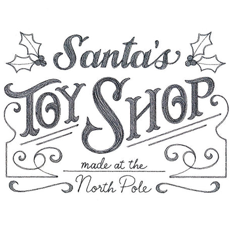 Santa's Toy Shop Market Sign