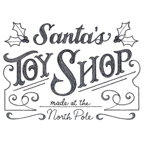 Santa's Toy Shop Market Sign