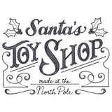 Santa's Toy Shop Market Sign