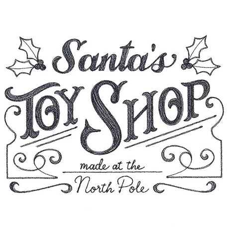 Santa's Toy Shop Market Sign