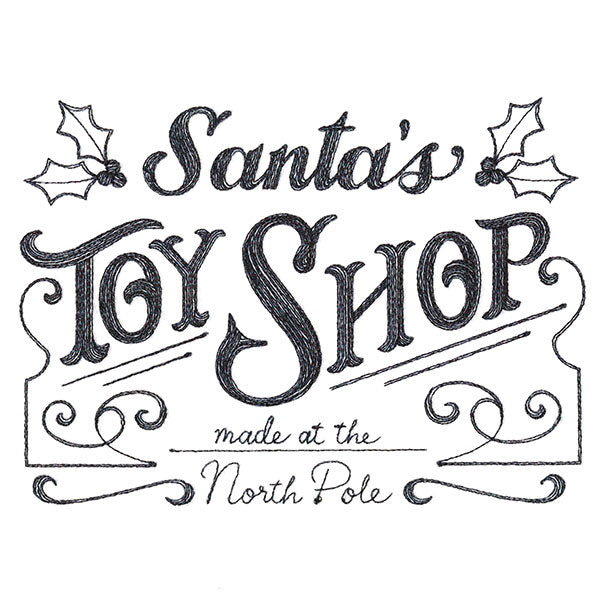 Santa's Toy Shop Market Sign