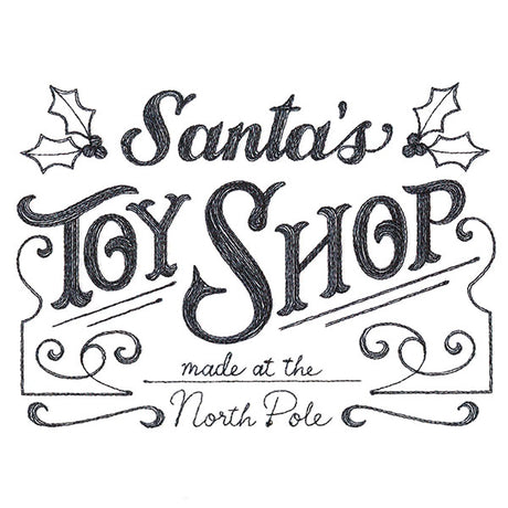 Santa's Toy Shop Market Sign