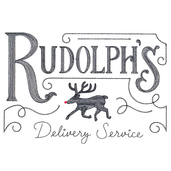 Rudolph's Delivery Service Market Sign