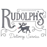 Rudolph's Delivery Service Market Sign
