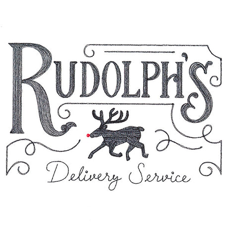 Rudolph's Delivery Service Market Sign