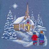 Snowy Christmas Church Scene