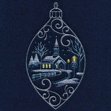 Frosted Church Ornament