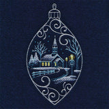 Frosted Church Ornament