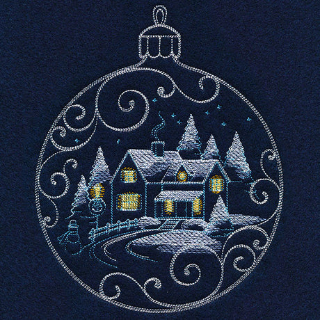 Frosted Cottage Ornament