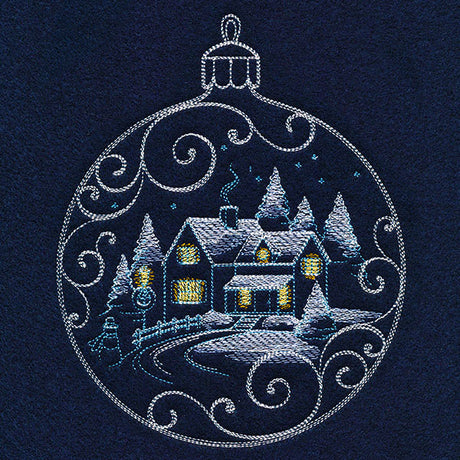 Frosted Cottage Ornament