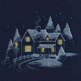 Frosted Cottage Scene