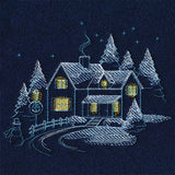 Frosted Cottage Scene