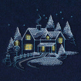 Frosted Cottage Scene