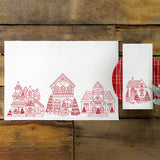 Christmas Village Scenes - Toy Shoppe (Redwork)