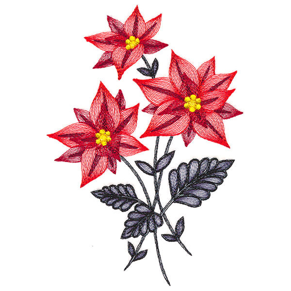 Festive Flourishing Bouquet - Poinsettia
