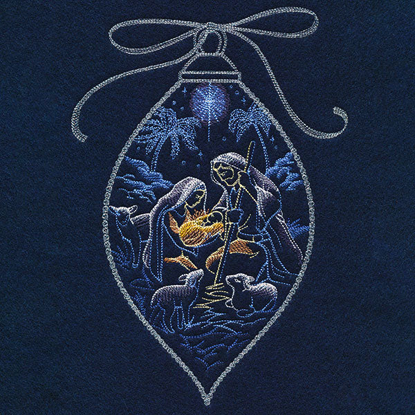 Shining Holy Family Ornament