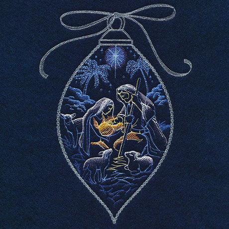 Shining Holy Family Ornament