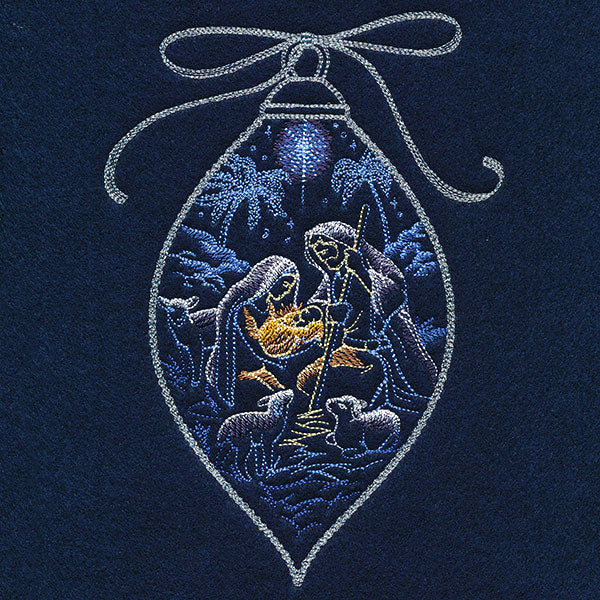 Shining Holy Family Ornament