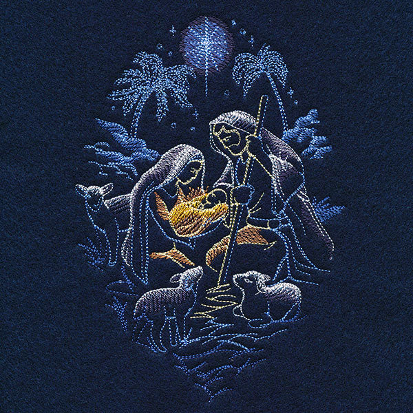 Shining Holy Family Scene