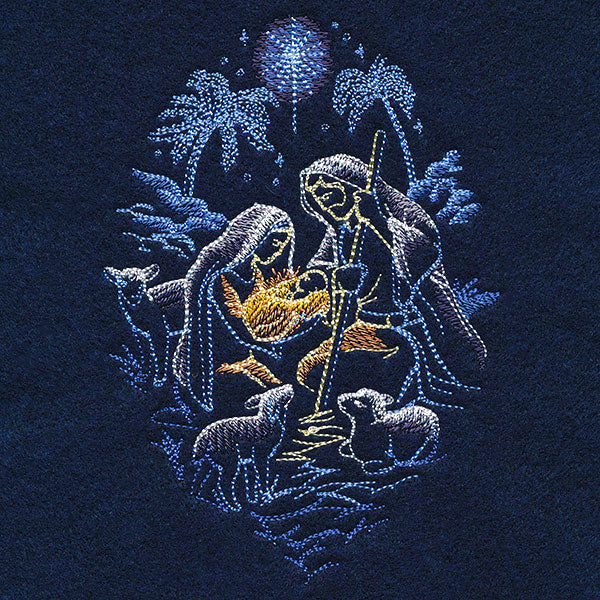 Shining Holy Family Scene