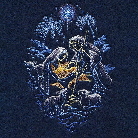 Shining Holy Family Scene