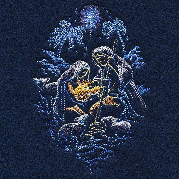 Shining Holy Family Scene