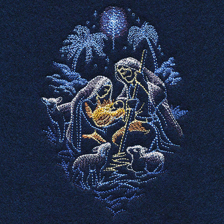 Shining Holy Family Scene