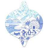 Delightful Penguin Ornament Scene