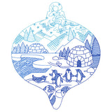 Delightful Penguin Ornament Scene