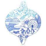 Delightful Penguin Ornament Scene