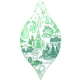 Peaceful Village Ornament Scene