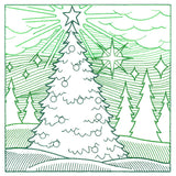 Christmas Tree Etching