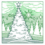 Christmas Tree Etching