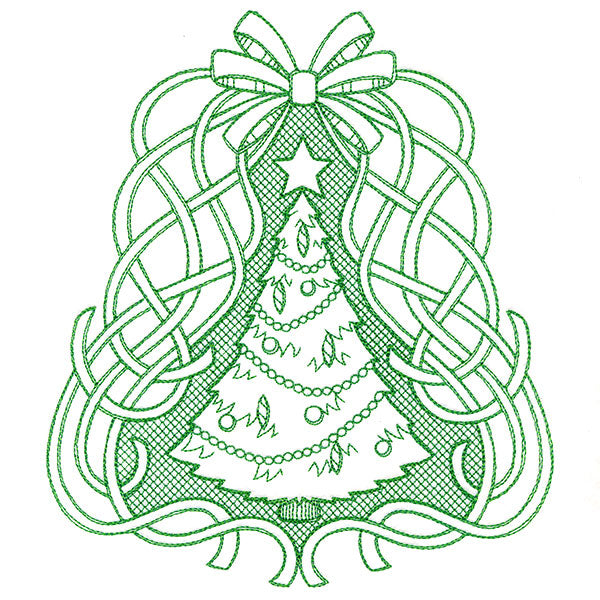 Fancy Christmas Tree (Trapunto)