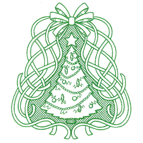 Fancy Christmas Tree (Trapunto)