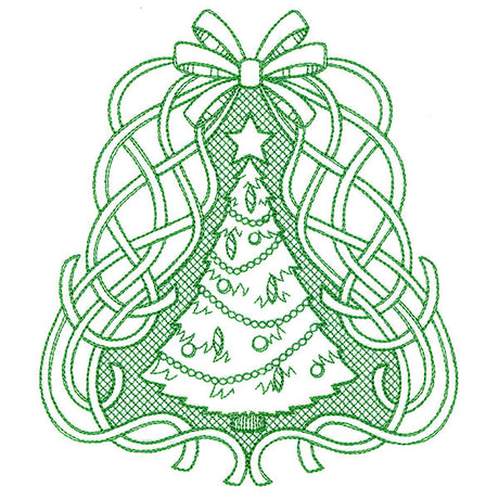 Fancy Christmas Tree (Trapunto)